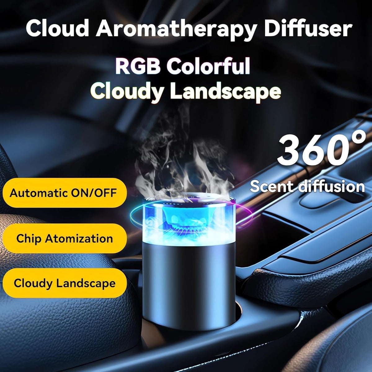 LED Cloud Mist Aromatherapy Diffuser